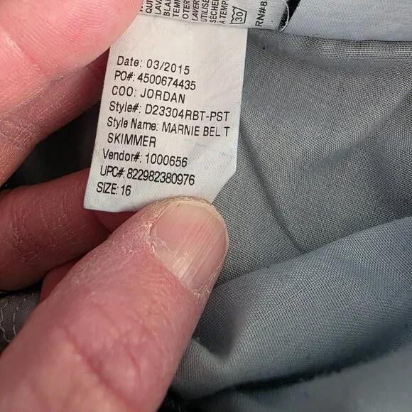 Gloria Vanderbilt Skimmer Capri Jeans Women's Size 16 Indigo Blue - Picture 5 of 8